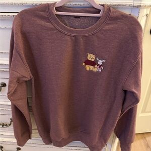 Makers of Magic and Wishes embroidered Pooh and Piglet Sweatshirt. Size small